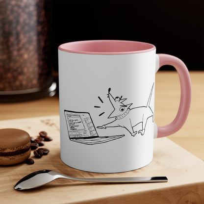 Borking From Home - Colourful Accent Mug